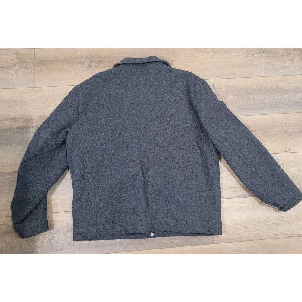 Old Navy Gray Wool Jacket Mens Size XL Full Zip Up Winter Stylish